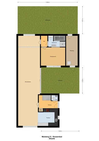 Floorplan - Maïsberg 31, 4708 NR Roosendaal